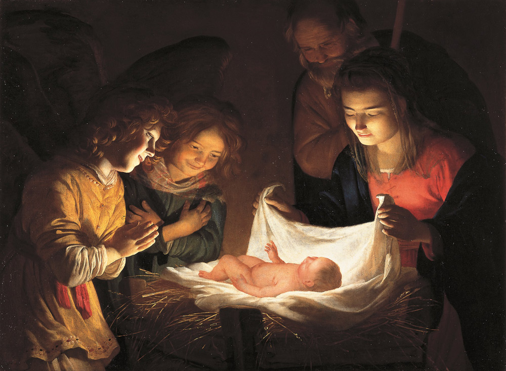 gerrit-van-honthorst-adorazione-del-bambino 1619-20 Uffizi Firenze.jpg